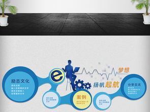 簡約創(chuàng)意科技微立體企業(yè)文化墻設(shè)計(jì) 數(shù)字文化創(chuàng)意內(nèi)容應(yīng)用新篇章